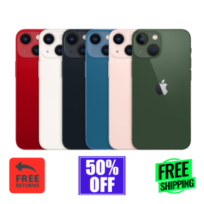 Apple iPhone 13 Unlocked 128GB/256GB - Fair Condition, Black/Green/Red