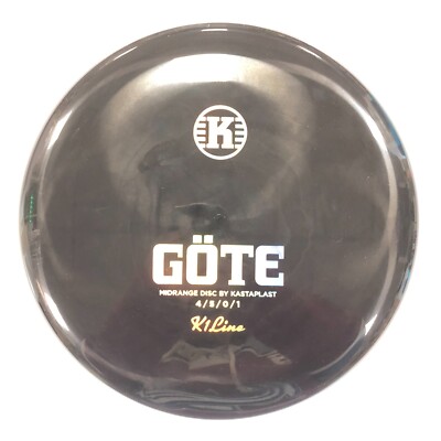 NEW DISC GOLF KASTAPLAST K1 GOTE STRAIGHT MIDRANGE 178g BLACK W/ HOLO FOIL