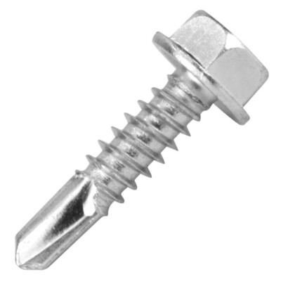 Skywalker #14 Self-Tapping Screw 1/4'' x 1'' with 3/8'' Hex Head (100 Pack)