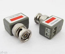 1pair Angle Coax Network CAT5 to Camera CCTV BNC Video Balun Transceiver Adapter