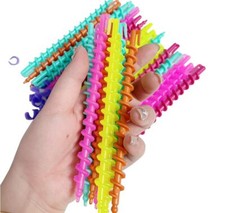 26 Pcs Plastic Hair Styling Curling Rollers with Medium/Long Barber Hairdress...