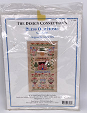 BLESS OUR HOME SAMPLER K7-996 Counted Cross Stitch Design Connection NEW RARE