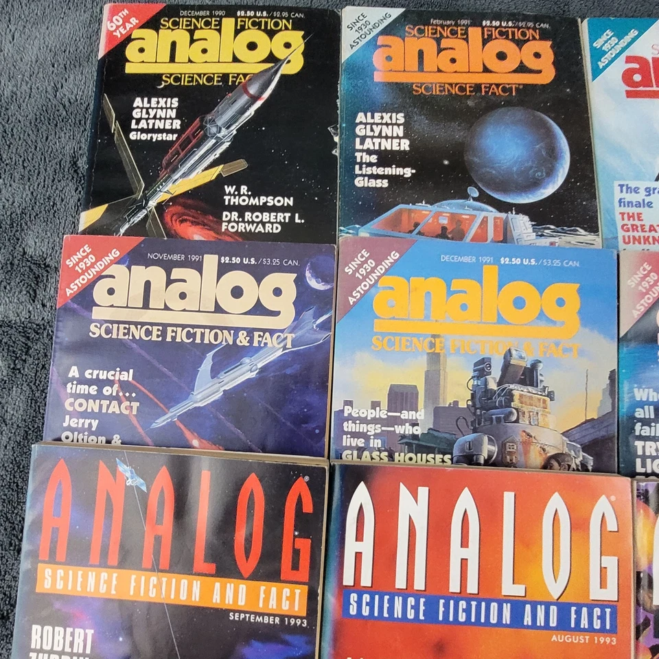Analog Science Fiction and Fact Lot of 35 Magazines 1990s - Image 2 of 4
