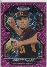 Andrew Taylor - Neon Pink Velocity - 2022 Panini Prizm Draft Picks