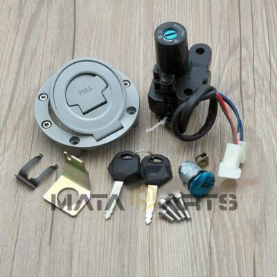 Motorcycle Ignition & Gas Cap Lock Key Set - Fits Yamaha XJR400, XJR1200, XJR1300, FZ400