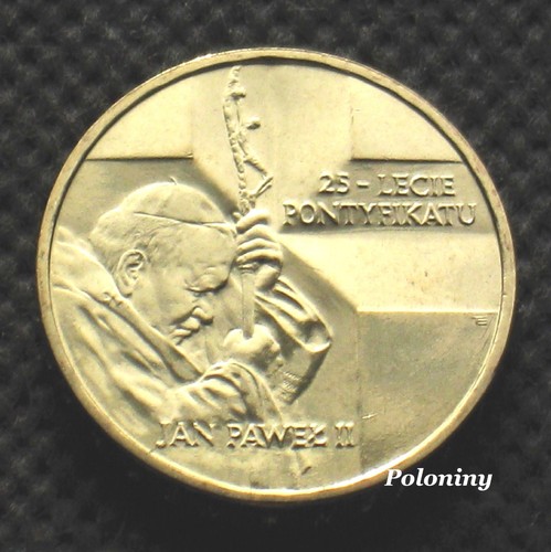COMMEMORATIVE COIN OF POLAND - 25 YEARS OF PONTIFICATE POPE JOHN PAUL II (UNC)