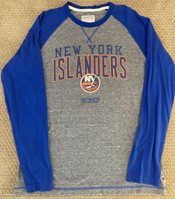 New York Islanders Men’s CCM Vintage Apparel L/S Tee Shirt Size Medium EUC 