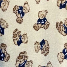 Teddy Bears Allover Print Fleece Fabric - 60" Wide - Sold by The Yard Bolt