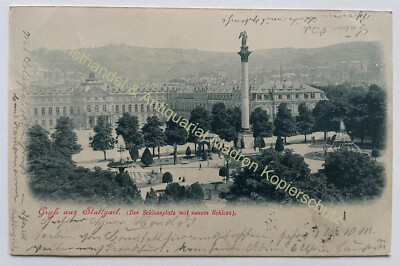 Postcard greetings from Stuttgart 1899