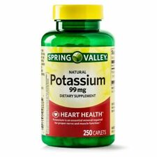 Spring Valley Potassium 99 Mg 250 Caplets Supplement