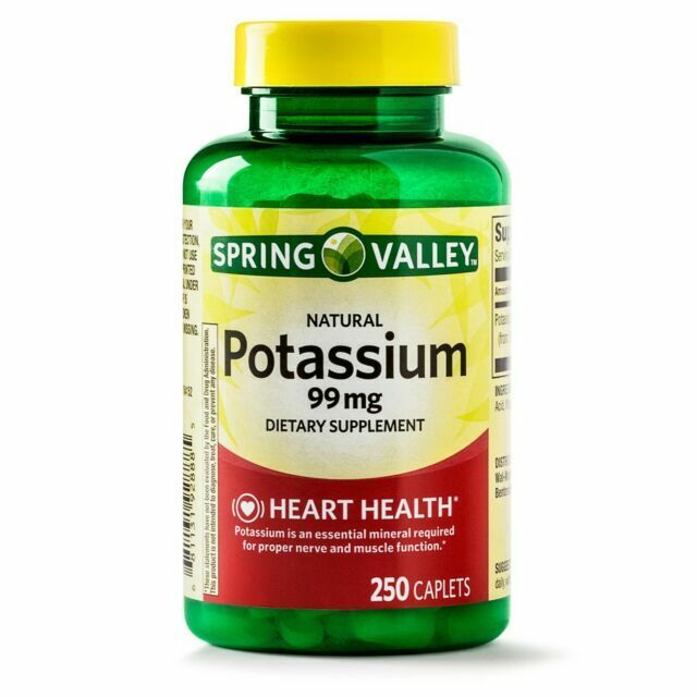 Spring Valley Potassium  99 mg  250 Caplets