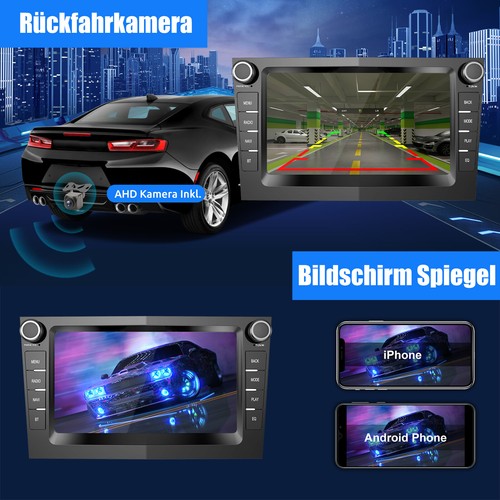 Für Opel Astra Corsa DAB+ Carplay Autoradio Android 14 4+64G GPS NAV RDS +Kamera - Bild 11 von 14