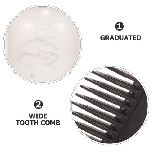 3 Pcs Kammflasche Für 2024 Haarfarbe Quetschflasche Haarfärbemittel Haarölflasche