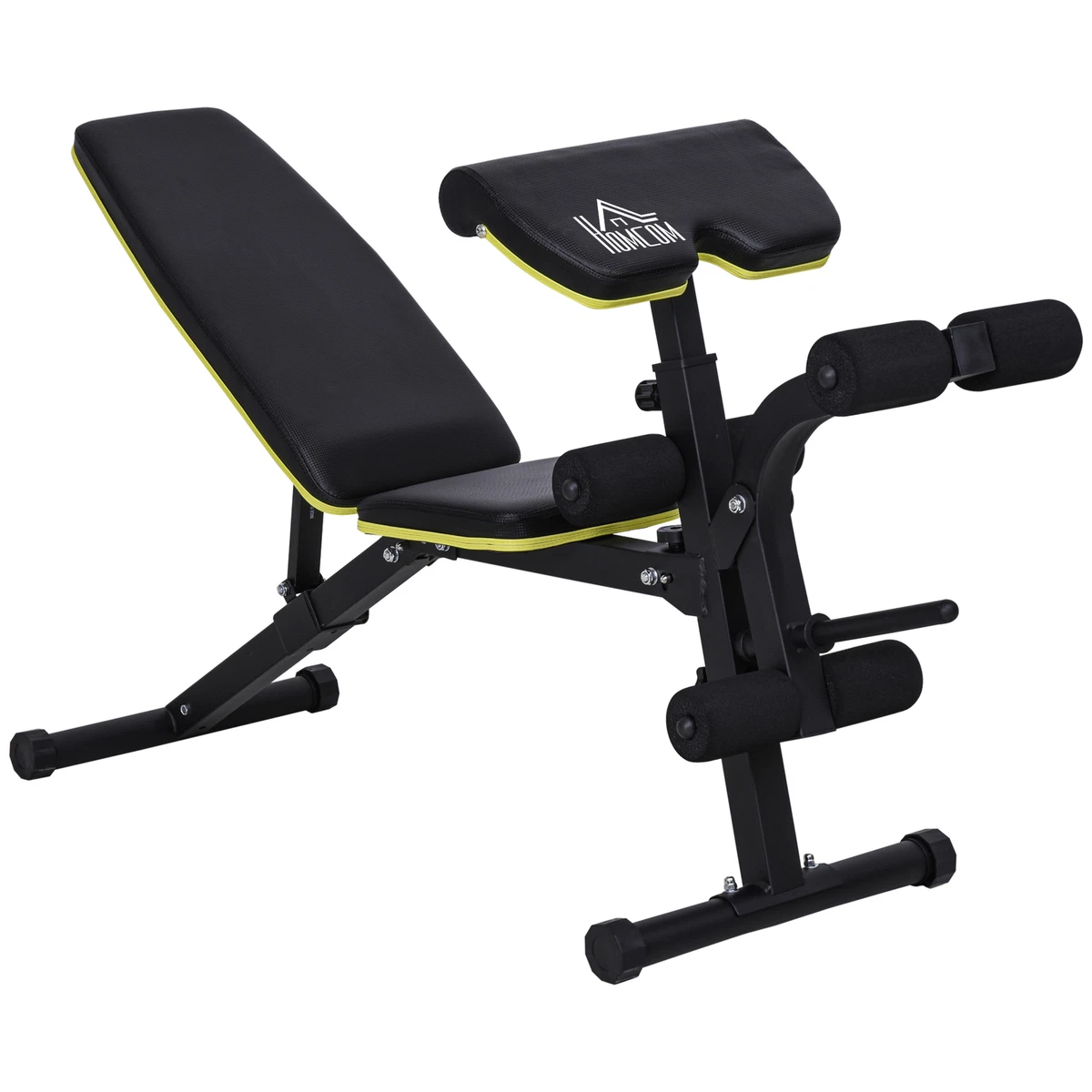 Multi Functional Sit Up Dumbbell Weight Bench w Adjustable Height
