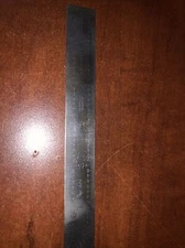 VINTAGE 6" LONG GENERAL NO. 308 DECIMAL EQUIVALENTS METAL RULER