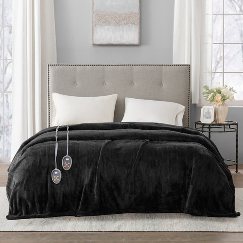 Beautyrest Plush Electric Heated Blanket 20 Heat Level Twin Full Queen King - Picture 4 of 54