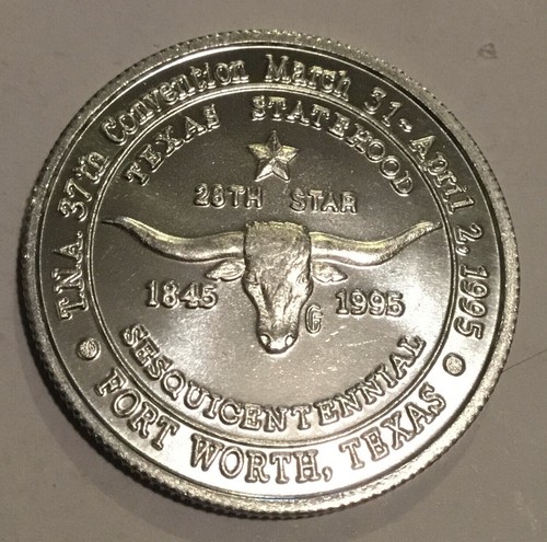 1995 Texas Numismatic Association TNA Dallas Ft. Worth Convention Münze Medaille