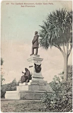 Garfield Monument, Golden Gate Park, San Francisco, CA Vintage Postcard
