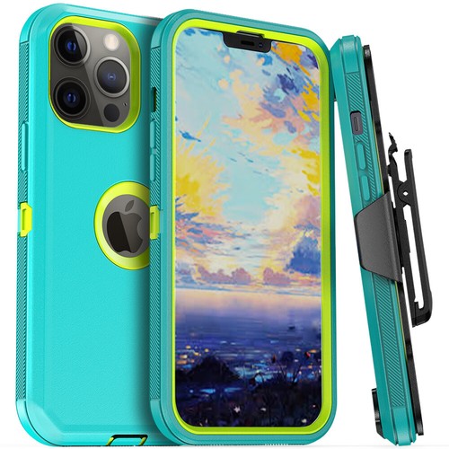 For iPhone 13 12 Mini 11 12 13 Pro Max Shockproof Rugged Cover Case + Belt Clip - Picture 64 of 71