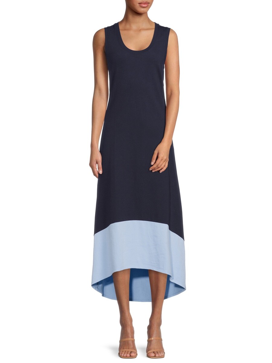 Time and Tru Women's Pique Knit Dress with High Low Hem, Blue, Medium 8-10 | eBay Time and Tru Women's Pique Knit Dress with High Low Hem, Blue, Medium 8-10 | eBay