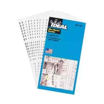 Ideal 44-104 Wire Marker Booklets, Legend: 46-90 (10 each)