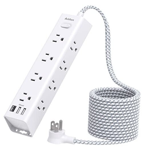 Surge Protector Power Strip - Extension Cord, Power Strip with 12 Widely 10 FT-image