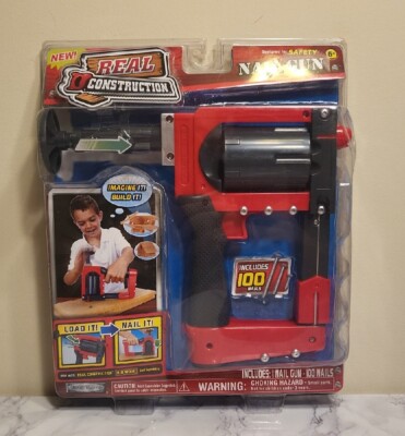 Jakks Real Construction Nail Gun for Kids NEW