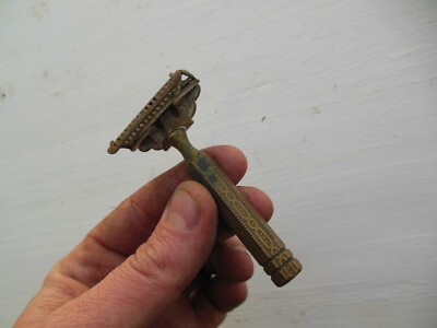 Vintage Ever Ready Solid Brass American Safety Razor New York USA