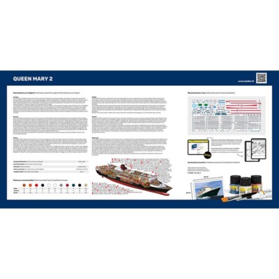Heller #80626 1/600 Queen Mary 2 | eBay