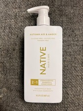 3 New Bottles Of Native Autumn Air And Amber 2 N 1 Shampoo And Conditioner