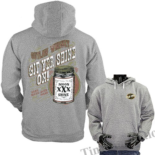 Sudadera con capucha Git Yer Shine On Moonshine whisky broma divertida humor gráfico humor - Imagen 6 de 8