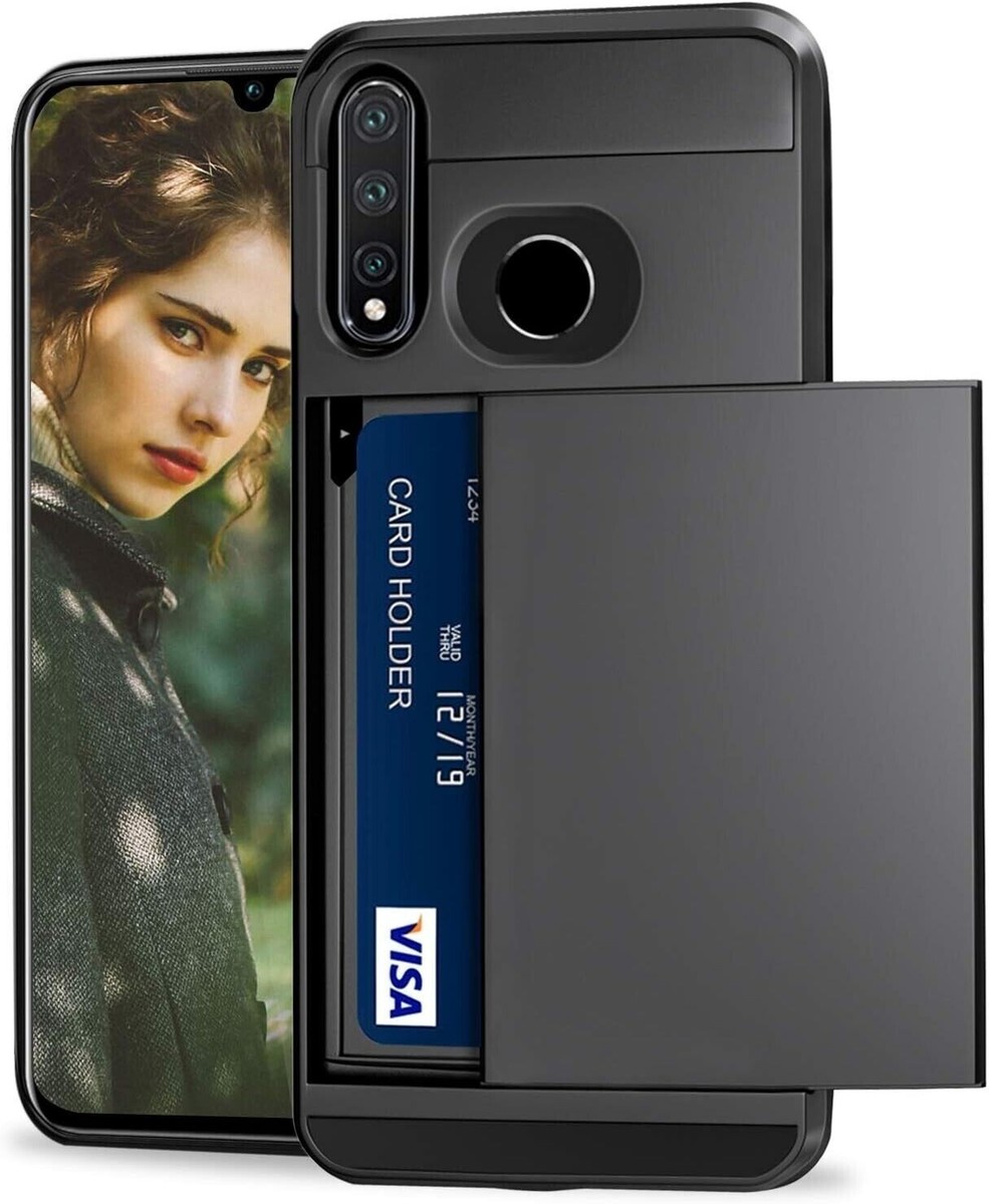 Huawei P30 Lite Phone Case Protective Cover Card Holder Slot Wallet  Shockproof