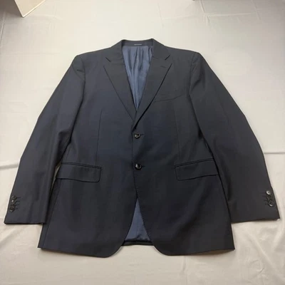 Suitsupply Blazer Mens 46L Navy Blue Pure Wool Super 110s Vitale Barberis FLAW - Image 1 of 4
