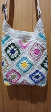FatFace Women's Crochet Multi Coloured Cross Body Bag New Unused RRP  £35.00