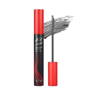 2 PACK CLIO  KILL LASH SUPERPROOF MASCARA 01 LONG CURLING BLACK Net Wt.0.24 Oz.