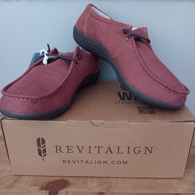 Revitalign Carefree Loafers Mens 13EE Brick New Orthotic Canvas Slip On RV2018