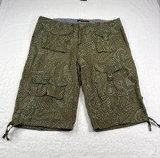 Sean John Cargo Shorts Mens Size 42 Green Utility Pockets Baggy Skater Y2K