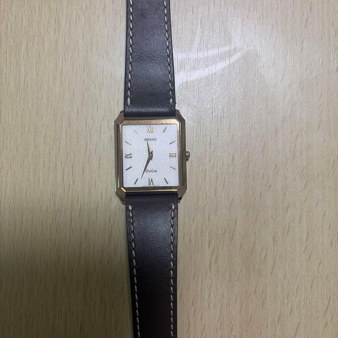8N40 Square Seiko Vintage Dial Wristwatch Rectangular Rare 5050 Dolce - vintagewatches.pk