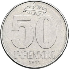 DDR, 50 Pfennig, 1971 A