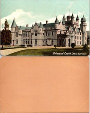 Balmoral Castle Postcard Scotland Main Entrance Vintage Unposted Blank Back