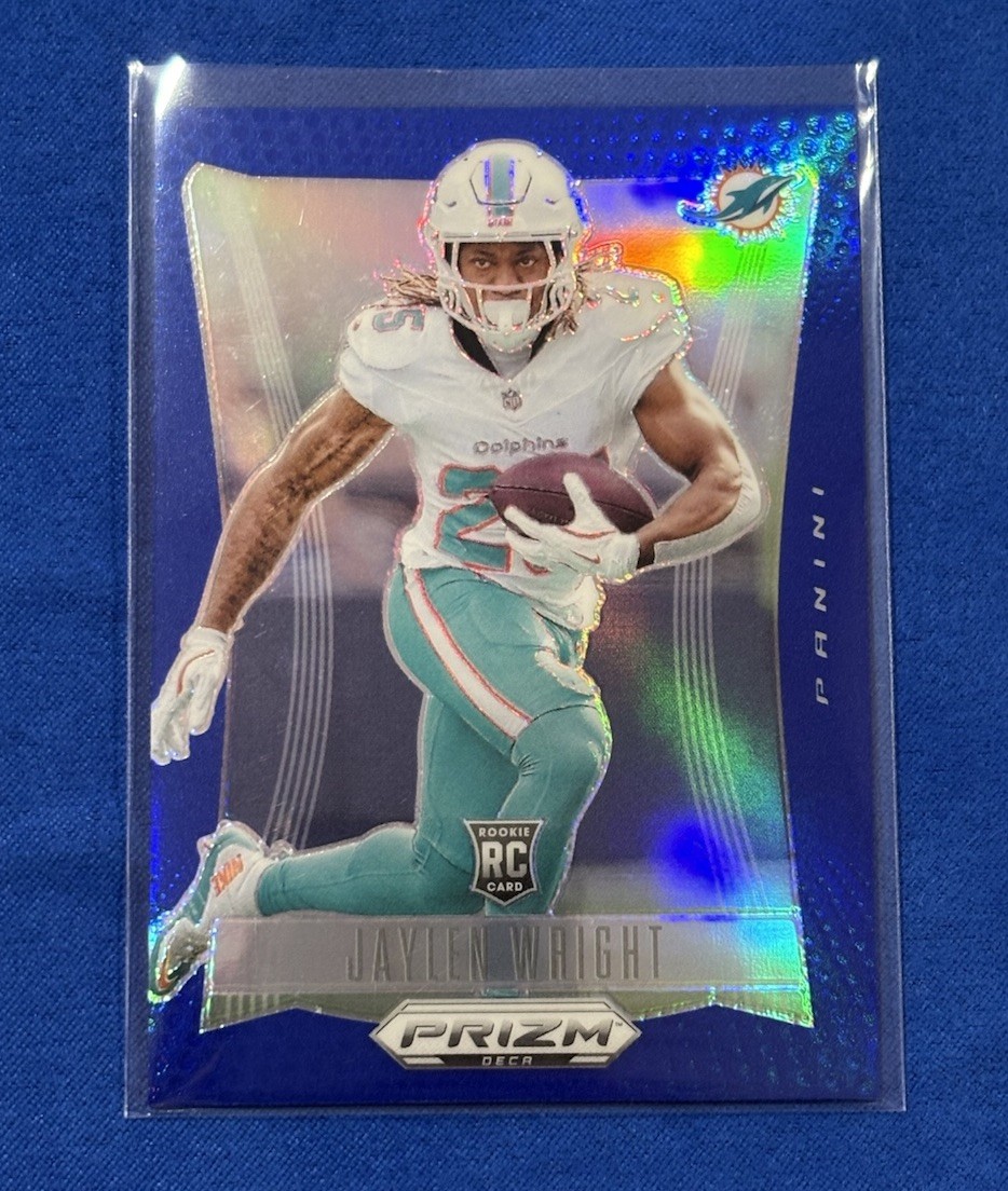 2024 Panini Prizm Deca - Jaylen Wright #201 Blue Prizm /149 (RC)