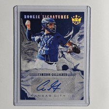 2018 Panini Diamond Kings DK Rookie Signatures Cameron Gallagher #S-CG Auto RC