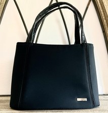 Nine West Women's Mini Purse Handbag Top Double Handle Black Zipper Top