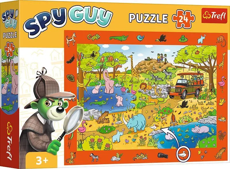 Trefl Mehrfarbig Observation / Beobachtungs Puzzle 24 - Spy Guy Safari (24 Teile) - Bild 5