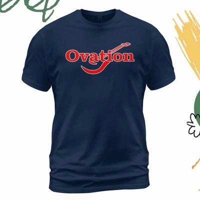 NEW SALE! Ovation Guitar Company Logo T-Shirt Size S-5XL
