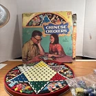 Vintage Ohio Art Chinese Checkers Board Tin 12.5” Includes 40Marbles And Dice