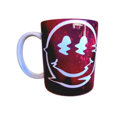 Melting Smiley Face Coffee Mug - Happy Ceramic Quips - 12oz