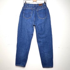 Vintage 90s Lee High Waisted Mom Jeans Medium Wash Women's Size 27 Waist Retro