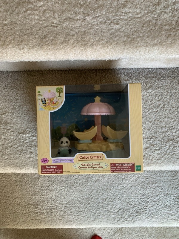 Calico Critters Baby Star Carousel With Tony Pookie Panda Critter CC1916