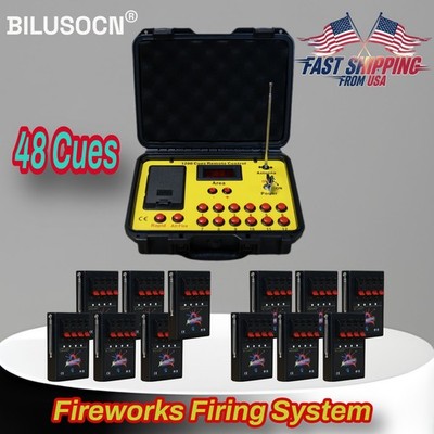48 Cues Wireless Fireworks Firing System Remote Controller for Wedding Party DJ